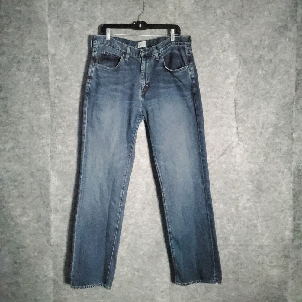 J Crew Straight Leg Jeans Mens 34x32 Blue Denim Classic Casual Everyday Wear USA